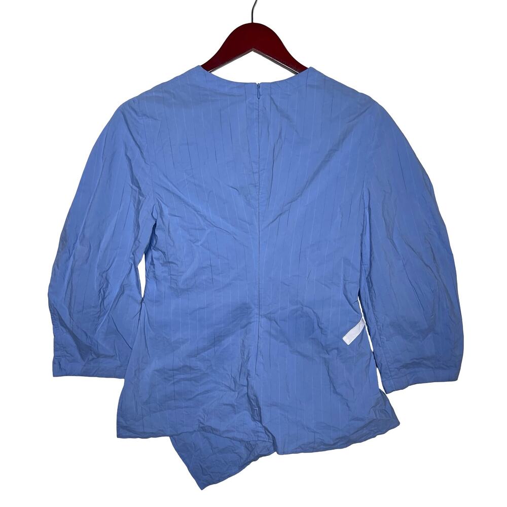 PALMER//HARDING Static Light Blue Blouse Top Sz 4-6 - Picture 9 of 10
